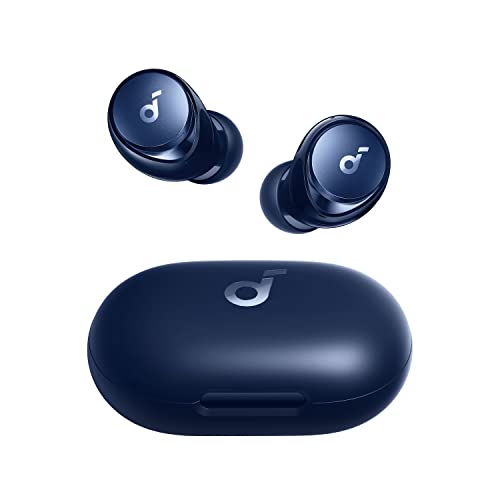 soundcore Anker Space A40, Kopfhörer kabellos, Automatische Geräuschunterdrückung bis 98%, 50h Wiedergabe, Hi-Res Sound, Bequemes Design, App Steuerung, Bluetooth Kopfhörer für Musikgenuss (Blau) von soundcore