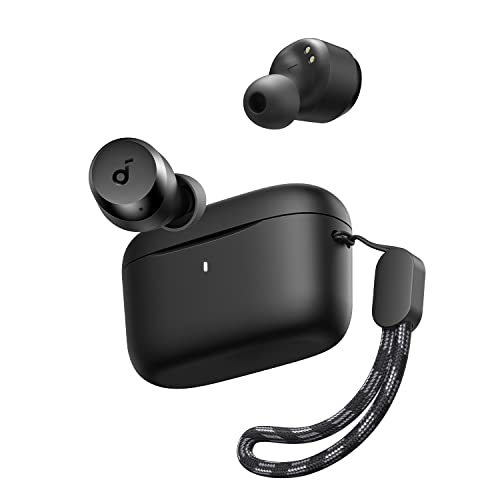 soundcore by Anker A20i True Wireless Earbuds, Kabellose Bluetooth Kopfhörer, Bluetooth 5.3, 28 Std. Spielzeit, wasserfest, 2 Mikrofone mit KI, Kopfhörer einzeln verwendbar(Schwarz) (Generalüberholt) von soundcore