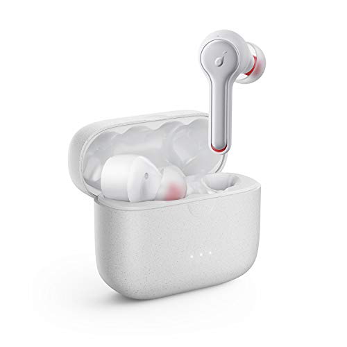 soundcore by Anker Liberty Air 2 Bluetooth Kopfhörer, mit diamantförmigen Audiotreibern, 4 Mikrofone, 28 Std Akku, personalisierter HearID EQ, Bluetooth 5 mit Geräuschisolierung (Weiß) von soundcore