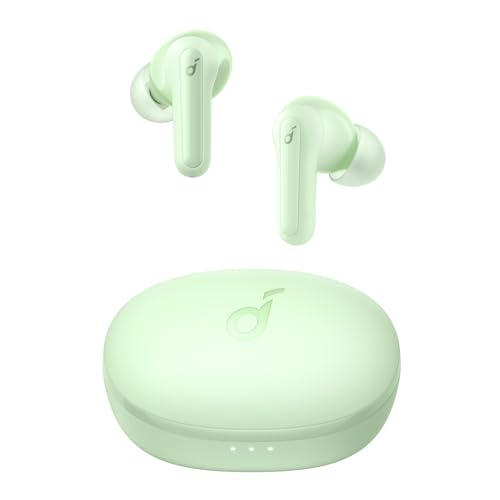 soundcore by Anker P2 Mini True-Wireless Earbuds In-Ear Kopfhörer, 10mm Audiotreiber, intensiver Bass, EQ, Bluetooth 5.2, 32 Std Akku, Aufladen mit USB-C, minimalistisches Design(Grün) von soundcore