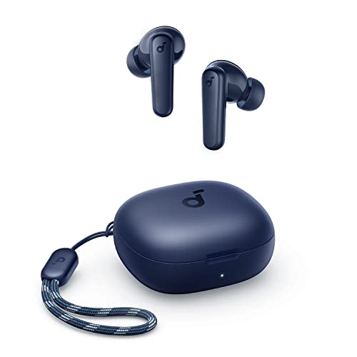 soundcore by Anker P20i True Wireless Earbuds, Kabellose Bluetooth Kopfhörer, 10mm Treiber, Bluetooth 5.3, Anpassbarer EQ, 30 Std. Spielzeit, IPX5 wasserfest, 2 Mikros mit KI (Blau) von soundcore