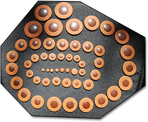 53 Polster Soundman® Universal Polsterset Tenorsaxophon Tenor-Saxophon Leather Pads Saxophonpolster Tenor Saxophone Set Werkstatt Reparatur Wartung Resonatoren aus Kunststoff 53 Stück von soundman