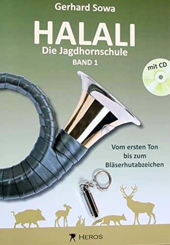 Jagdhornschule Halali mit CD + Schlüsselanhänger Mundharmonika - Starter Bundle mit Noten und Schlüsselanhänger von soundman
