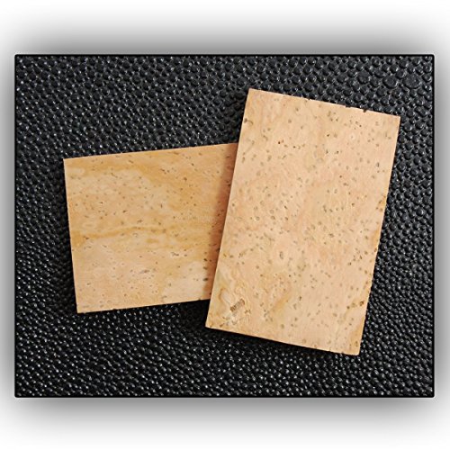 Korkplatten 0,6mm für Holzblasinstrumente Klarinette Saxophon Reparatur leichtgemacht! portugiesischer Kork Korkplatte zB für S-Bögen oder Klappen 0.6 mm 2 Stück von soundman