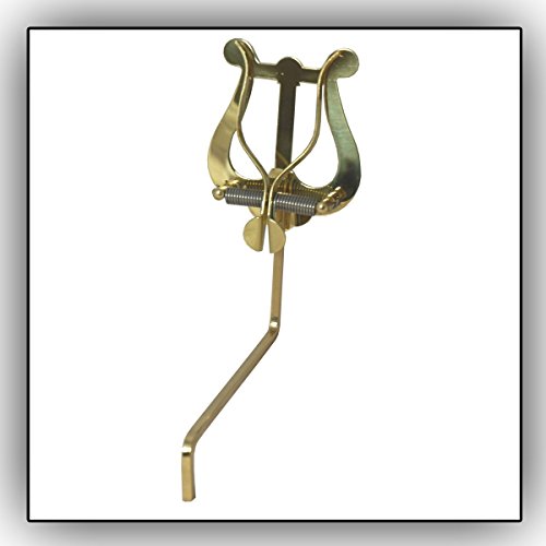 Saxophon-Marschgabel Soundman® Notenhalter für Saxophon (Quadratische Stielspitze) Farbe: Gold von soundman