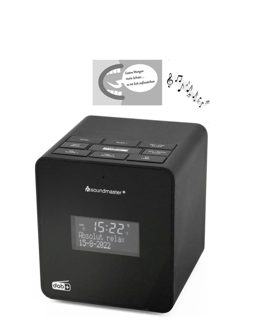soundmaster UR109SW Radiowecker schwarz soundmaster UR109SW Radiowecker schwarz von soundmaster