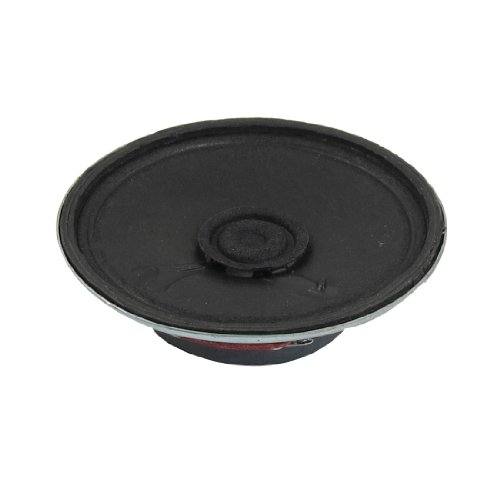sourcing map 0.5W 8 Ohm Silber Aluminum Runde Magnet Externe Lautsprecher 57mm Durchmesser de von sourcing map