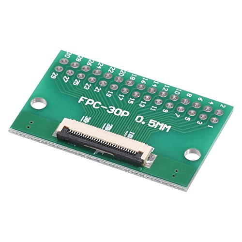 sourcing map 1 Stück FPC FFC PCB Konverter Steckerplatine 30P 0.5mm auf Buchsenseite 1mm Rückseit auf DIP 2.54 mm für LCD 3D Drucker DVD TV Laptop Audio von sourcing map