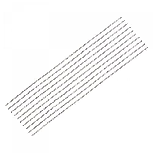 sourcing map 10 Stk. 0.7mm Mini Mikro Spiralbohrer Hochgeschwindigkeitsstahl geradem Schaft Extra lang Metallbohrer 80mm für Aluminiumlegierung sourcing map 10 Stk. 0.7mm Mini Mikro Spiralbohrer Hochgeschwindigkeitsstahl geradem Schaft Extra lang Metallbohrer 80mm für Aluminiumlegierung von sourcing map