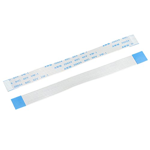 sourcing map 10 Stück Flexibel Flachkabel Verlängerung Flachbandkabel 8 Stifte 1.0mm Raster 100mm für 3D Drucker DIY Kamera Bildschirm und DVD Player Anschluss A Typ von sourcing map