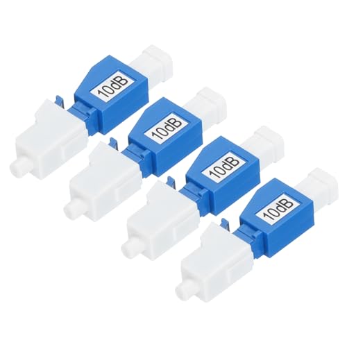 sourcing map 10 dB LC Glasfaser-Dämpfungsglied, LC/UPC SM Singlemode Fixed Fiber Optic Dämpfungsglied Stecker auf Buchse für Glasfaserübertragung, 4 Stück sourcing map 10 dB LC Glasfaser-Dämpfungsglied, LC/UPC SM Singlemode Fixed Fiber Optic Dämpfungsglied Stecker auf Buchse für Glasfaserübertragung, 4 Stück von sourcing map