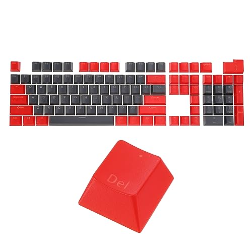 sourcing map 104 Tasten Pudding Tastenkappen Set OEM Profil 60 Prozent ABS für mechanische Tastatur Layout Double Shot von sourcing map