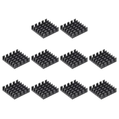 sourcing map 10St Kühlkörper Selbstklebende Elektronik Kühler für IC MOS 19x19x5mm Schwarz sourcing map 10St Kühlkörper Selbstklebende Elektronik Kühler für IC MOS 19x19x5mm Schwarz von sourcing map
