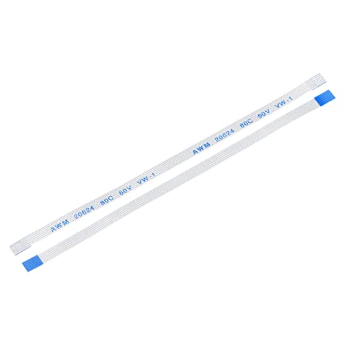 sourcing map 10er Pack FFC FPC Kabel 6 Pin 0.5mm 100mm (A Typ) für LCD 3D Drucker Kamera DVD von sourcing map