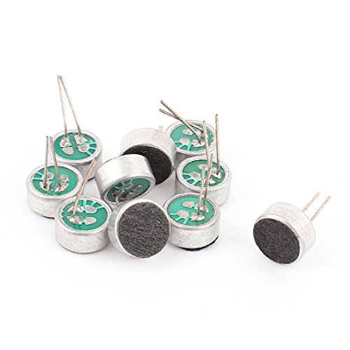 sourcing map 10stk 9mm x 4.5mm Durchgangsloch Mini Elektret Mikrofon Kondensator Tonabnehmer de sourcing map 10stk 9mm x 4.5mm Durchgangsloch Mini Elektret Mikrofon Kondensator Tonabnehmer de von uxcell