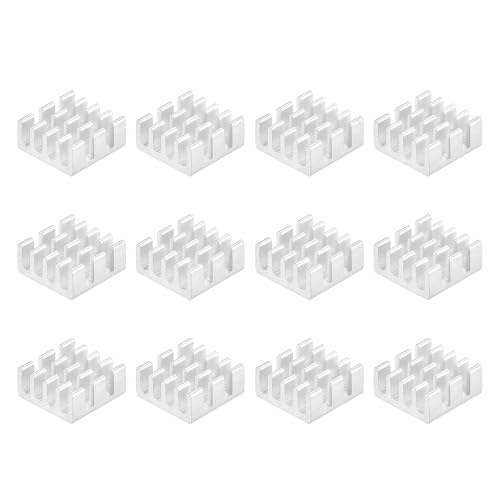 sourcing map 12St Kühlkörper Selbstklebende Elektronik Kühler für IC MOS 11x11x5mm Silberton sourcing map 12St Kühlkörper Selbstklebende Elektronik Kühler für IC MOS 11x11x5mm Silberton von sourcing map