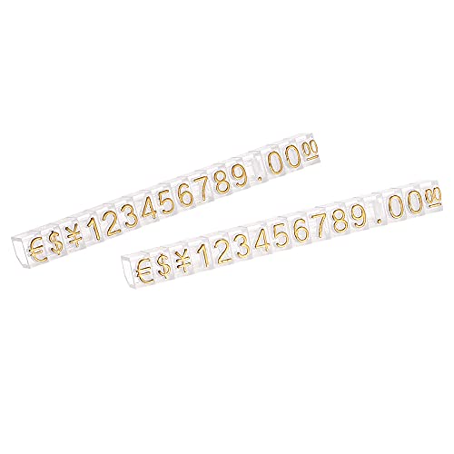 sourcing map 16 Satz Verstellbar Abnehmbar Mini Würfel Preisschild Display Nummer Buchstabe Preisschild Ständer Kit für Ladentheke Goldton Klar 3.3x5.6mm sourcing map 16 Satz Verstellbar Abnehmbar Mini Würfel Preisschild Display Nummer Buchstabe Preisschild Ständer Kit für Ladentheke Goldton Klar 3.3x5.6mm von sourcing map