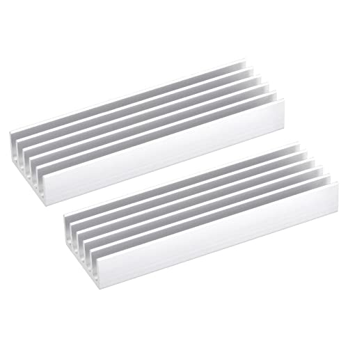 sourcing map 2 Pack M.2 SSD Kühlkörper Kühler mit Thermische Pad Legierung Aluminum Hitze Spülbecken Kühlung Spülbecken für PC 70x22x10mm Silber Ton sourcing map 2 Pack M.2 SSD Kühlkörper Kühler mit Thermische Pad Legierung Aluminum Hitze Spülbecken Kühlung Spülbecken für PC 70x22x10mm Silber Ton von sourcing map
