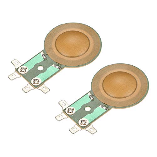 sourcing map 2 Stück Hochtöner Schwingspule Audio Lautsprecher Harz Membran Antriebskopf 8 Ohm 25,5 mm von sourcing map
