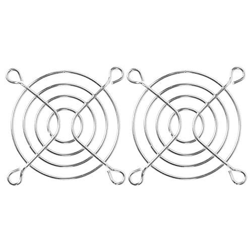 sourcing map 2 Stück Lüftergitter Metall Lüfter für 60 x 60mm Lüfter kühlergrill Lüftungs Schutz für Computer gehäuselüfter PC Kühler von sourcing map