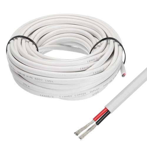 sourcing map 2-adriges Duplex-Marine-Kabel mit PVC-Ummantelung, 15 m, verzinntes Kupfer, isoliertes Bootskabel mit PVC-Ummantelung für Automobil-, Boot-, Marine-Lautsprecher sourcing map 2-adriges Duplex-Marine-Kabel mit PVC-Ummantelung, 15 m, verzinntes Kupfer, isoliertes Bootskabel mit PVC-Ummantelung für Automobil-, Boot-, Marine-Lautsprecher von sourcing map