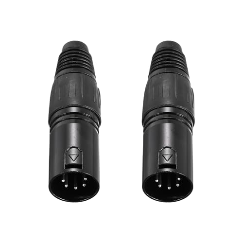 sourcing map 2 x 5-poliger XLR-Stecker, Mikrofon-Audiokabel, Stecker, Mikrofonbuchse, Zubehör für Mixer, Leistungsverstärker, schwarz, 6,7 cm sourcing map 2 x 5-poliger XLR-Stecker, Mikrofon-Audiokabel, Stecker, Mikrofonbuchse, Zubehör für Mixer, Leistungsverstärker, schwarz, 6,7 cm von sourcing map