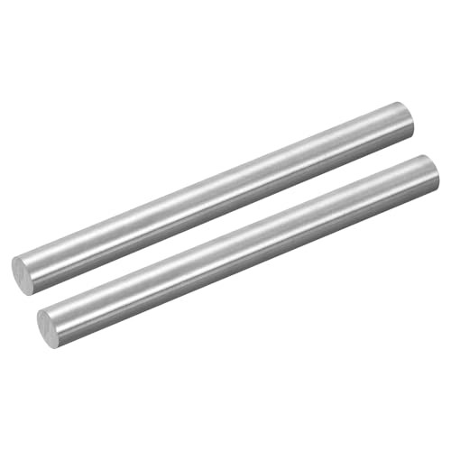 sourcing map 2 x GR5 Titan-Stange, Durchmesser 10 mm, Länge 100 mm, Metall, solide TC4 Titanlegierung, Rundstange für Modellflugzeug, Autos, Schiff, Heimwerker, Handwerk, Metallbearbeitung von sourcing map