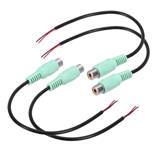 sourcing map 20,3 cm grüner Cinch-Buchsenstecker Klinkenstecker Adapter auf blanken Draht offenes Ende Audio Video Cinch-Kabel für Verstärker Lautsprecherkabel 4 Stück sourcing map 20,3 cm grüner Cinch-Buchsenstecker Klinkenstecker Adapter auf blanken Draht offenes Ende Audio Video Cinch-Kabel für Verstärker Lautsprecherkabel 4 Stück von sourcing map