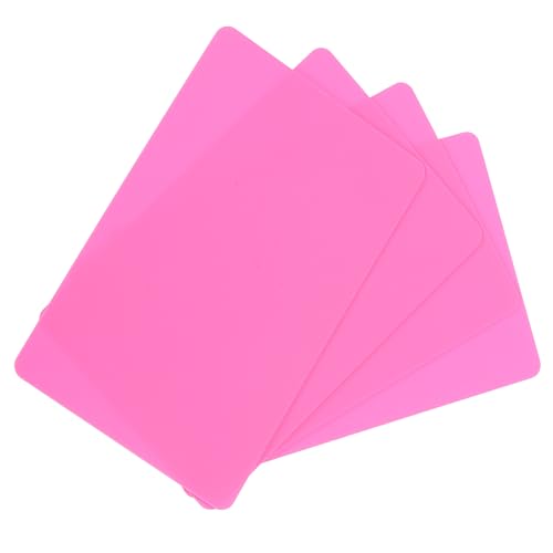 sourcing map 200 Stück Blanko-PVC-Karten, 20 mm, Ausweis, blanko, Kreditkarten, wasserdicht und doppelseitig, für Ausweis-Drucker, Grafik, Rosa von sourcing map