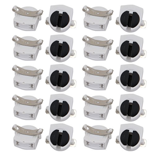 sourcing map 20Stk. T5 Leuchtstoff Lampen Halter G5 Basis Einzelkopf Grabstein Lampenfassung AC 500V 2A für LED Leuchtstoffröhre sourcing map 20Stk. T5 Leuchtstoff Lampen Halter G5 Basis Einzelkopf Grabstein Lampenfassung AC 500V 2A für LED Leuchtstoffröhre von sourcing map
