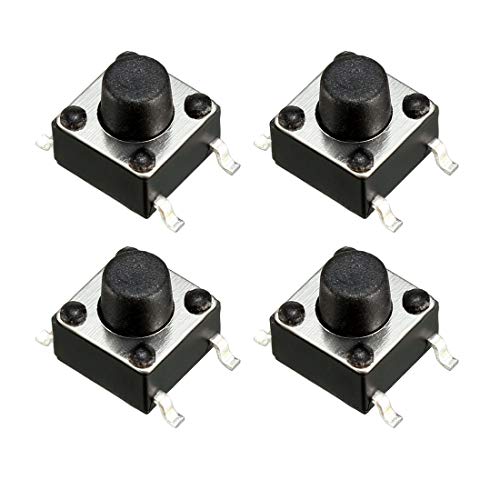 sourcing map 21 Stück Mini/Micro/Kleine PCB Surface Mounted Devices SMT Taktile Takt Druckschalter 6x6x6mm von sourcing map