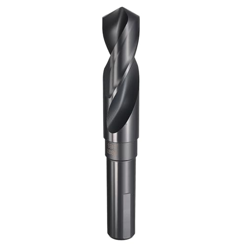 sourcing map 29/32 Zoll Bohrer, 3/4 Zoll, reduzierter Schaft, 3-flach, 4241 Hochgeschwindigkeitsstahl, Nitrieren, schwarz, 118°-Standardspitze für Kunststoff, Holz, Kupfer, Aluminium, Eisen sourcing map 29/32 Zoll Bohrer, 3/4 Zoll, reduzierter Schaft, 3-flach, 4241 Hochgeschwindigkeitsstahl, Nitrieren, schwarz, 118°-Standardspitze für Kunststoff, Holz, Kupfer, Aluminium, Eisen von sourcing map