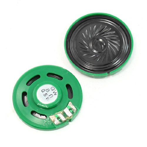 sourcing map 2Pcs 39mm Dmr Grün Schwarz Rund Magnetische Plastik Lautsprecher 8 Ohm 0,5Watt de von sourcing map