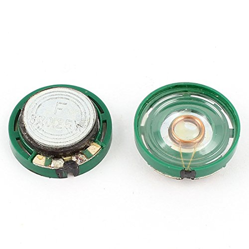 sourcing map 2Stk 0,25W 8Ohm 21mm rund Plastik Magnet Elektrisch Lautsprecher Verstärker de von sourcing map