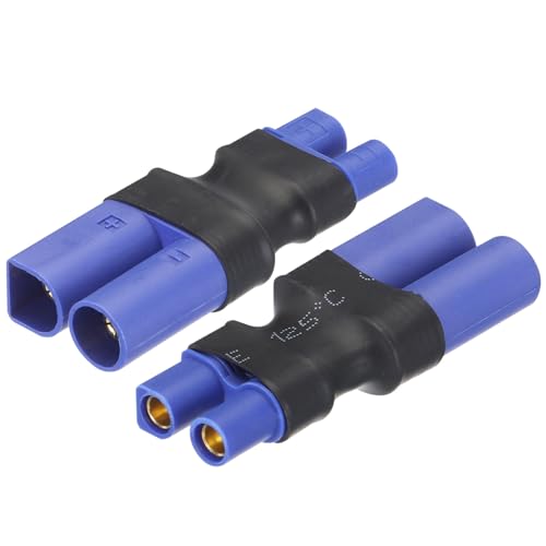 sourcing map 2Stk EC3 Buchse zu EC5 Männlich Steckverbinder Adapter für RC RC LiPo Akku Konverter von sourcing map