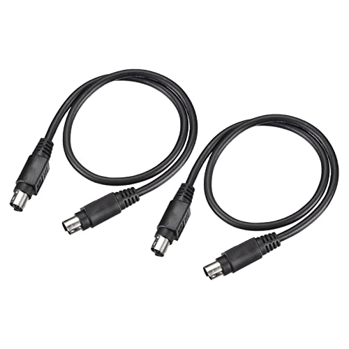 sourcing map 2Stk PS/2 Maus und Tastatur Erweiterung Kabel 6 Pin 1.64Ft Stecker an Stecker für PC von sourcing map