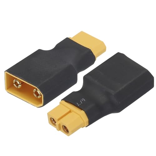 sourcing map 2Stk XT60 Buchse auf XT90 Stecker Anschlussadapter für RC/RC LiPo-Akku-Konverter von sourcing map