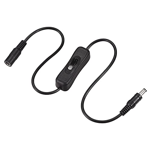 sourcing map 2Stk.DC-Kabel mit EIN/AUS-Schalter 5,5 mm x 2,5 mm DC-Stecker auf Buchse Verlängerungskabel 50 cm Schwarz für LED-Schreibtischlampe LED-Streifen sourcing map 2Stk.DC-Kabel mit EIN/AUS-Schalter 5,5 mm x 2,5 mm DC-Stecker auf Buchse Verlängerungskabel 50 cm Schwarz für LED-Schreibtischlampe LED-Streifen von sourcing map