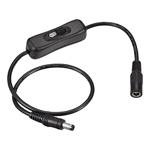 sourcing map 3Stk. DC-Kabel mit EIN/AUS-Schalter 5,5 mm x 2,5 mm DC-Stecker auf Buchse Verlängerungskabel 50 cm Schwarz für LED-Schreibtischlampe LED-Streifen sourcing map 3Stk. DC-Kabel mit EIN/AUS-Schalter 5,5 mm x 2,5 mm DC-Stecker auf Buchse Verlängerungskabel 50 cm Schwarz für LED-Schreibtischlampe LED-Streifen von sourcing map