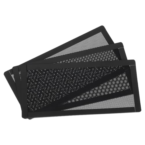sourcing map 3er Set PC-Staubfilter, 200x100mm Magnetischer Rahmen PVC Computer Gehäuse Lüfterstaubschutzgitter für Computergehäuse Lautsprecher, Schwarz sourcing map 3er Set PC-Staubfilter, 200x100mm Magnetischer Rahmen PVC Computer Gehäuse Lüfterstaubschutzgitter für Computergehäuse Lautsprecher, Schwarz von sourcing map