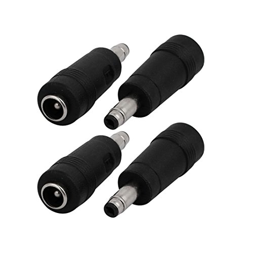 sourcing map 4 Stück DC Stromwandler 5,5 x 2,1 mm Klinke auf 4,75 x 1,7 mm Stecker Adapter Fassverbinder von sourcing map