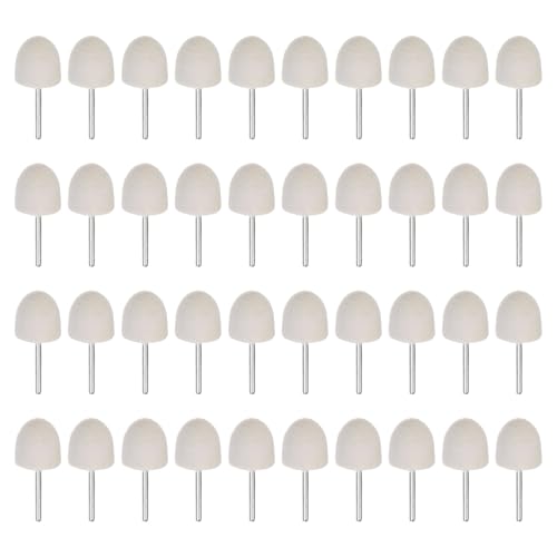 sourcing map 40 Stück Wollfilz montierte Dornspitzen, 20 mm Kopf, 1/8-Zoll-Schaft, konische Polier-Bits, Frässtifte, Filz, Polierscheibe für Drehwerkzeug sourcing map 40 Stück Wollfilz montierte Dornspitzen, 20 mm Kopf, 1/8-Zoll-Schaft, konische Polier-Bits, Frässtifte, Filz, Polierscheibe für Drehwerkzeug von sourcing map