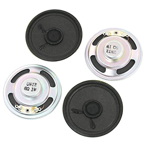 sourcing map 4Stk Elektrische Rund Metall Internal Magnet Verstärker 1W 8 Ohm 50mm de von sourcing map