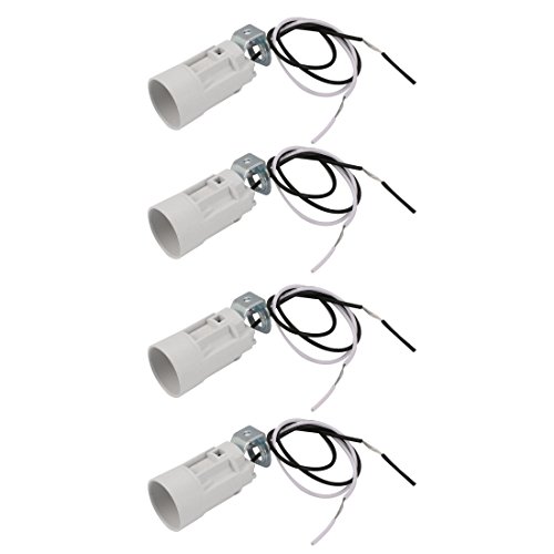 sourcing map 4Stk Wandlampe Anhänger Lichthalter E14 Lampenfassung mit Draht Weiß 52mm Höhe sourcing map 4Stk Wandlampe Anhänger Lichthalter E14 Lampenfassung mit Draht Weiß 52mm Höhe von sourcing map