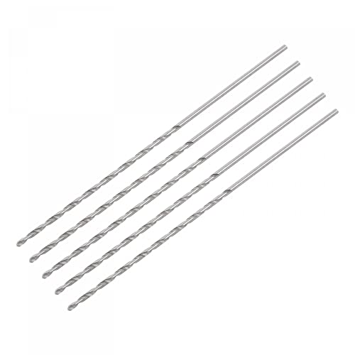 sourcing map 5 Stk. 1mm Mini Mikro Spiralbohrer Hochgeschwindigkeitsstahl geradem Schaft Extra lang Metallbohrer 60mm für Aluminiumlegierung sourcing map 5 Stk. 1mm Mini Mikro Spiralbohrer Hochgeschwindigkeitsstahl geradem Schaft Extra lang Metallbohrer 60mm für Aluminiumlegierung von sourcing map