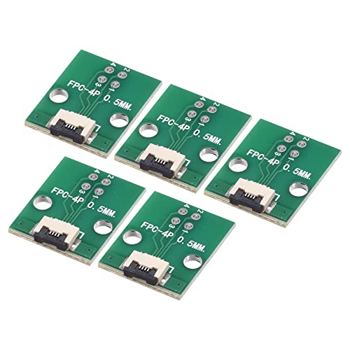 sourcing map 5 Stück FPC FFC Konverter Steckerplatine 4P 0.5mm auf Buchsenseite 1mm Rückseit auf DIP 2.54 mm für LCD 3D Drucker DVD TV Laptop Audio sourcing map 5 Stück FPC FFC Konverter Steckerplatine 4P 0.5mm auf Buchsenseite 1mm Rückseit auf DIP 2.54 mm für LCD 3D Drucker DVD TV Laptop Audio von sourcing map