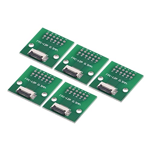 sourcing map 5 Stück FPC FFC PCB Konverter Steckerplatine 12P 0.5mm auf Buchsenseite 1mm Rückseit auf DIP 2.54 mm für LCD 3D Drucker DVD TV Laptop Audio sourcing map 5 Stück FPC FFC PCB Konverter Steckerplatine 12P 0.5mm auf Buchsenseite 1mm Rückseit auf DIP 2.54 mm für LCD 3D Drucker DVD TV Laptop Audio von sourcing map