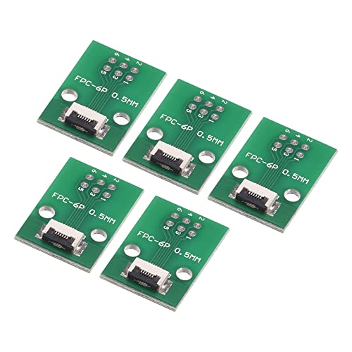 sourcing map 5 Stück FPC FFC PCB Konverter Steckerplatine 6P 0.5mm auf Buchsenseite 1mm Rückseit auf DIP 2.54 mm für LCD 3D Drucker DVD TV Laptop Audio sourcing map 5 Stück FPC FFC PCB Konverter Steckerplatine 6P 0.5mm auf Buchsenseite 1mm Rückseit auf DIP 2.54 mm für LCD 3D Drucker DVD TV Laptop Audio von sourcing map