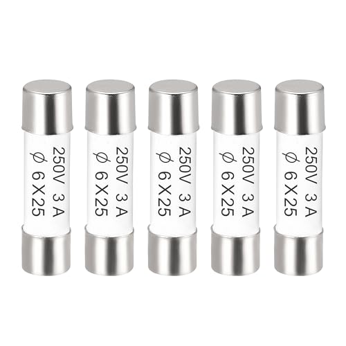 sourcing map 5 Stück Keramik Sicherungen Schneller Ersatz für 3A 250V 6x25mm Verstärker Energiesparlampe Vorschaltgerät sourcing map 5 Stück Keramik Sicherungen Schneller Ersatz für 3A 250V 6x25mm Verstärker Energiesparlampe Vorschaltgerät von sourcing map