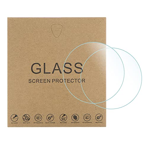 sourcing map 5 x Uhrenglas-Displayschutzfolien, 37 mm, HD-Hartglas, kratzfest, 9H-Härte, High-Definition-Anti-Explosion-Smartwatch-Displayschutzfolie von sourcing map